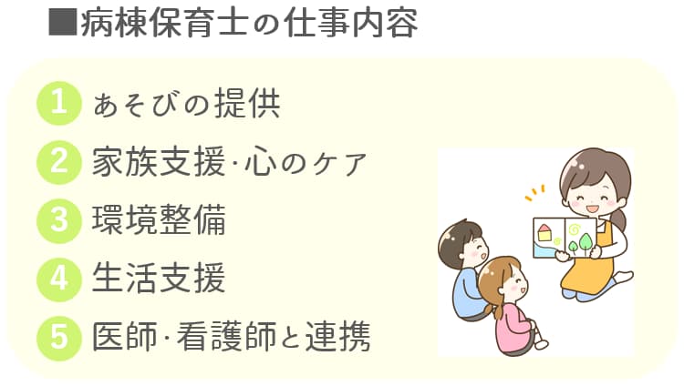 病棟保育士の仕事内容【保育士人材バンク】