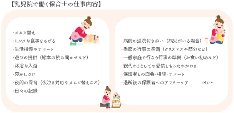 乳児院で働く保育士の仕事内容【保育士人材バンク】